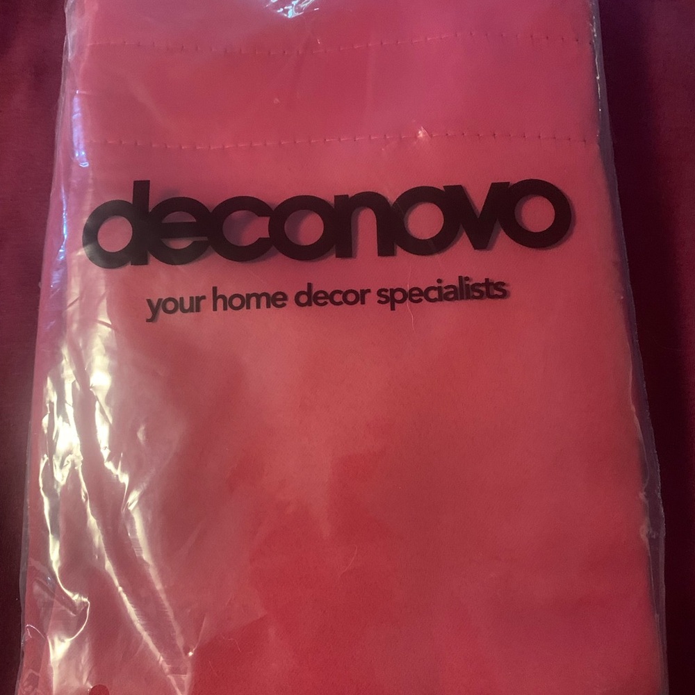 Deconovo Red Curtain